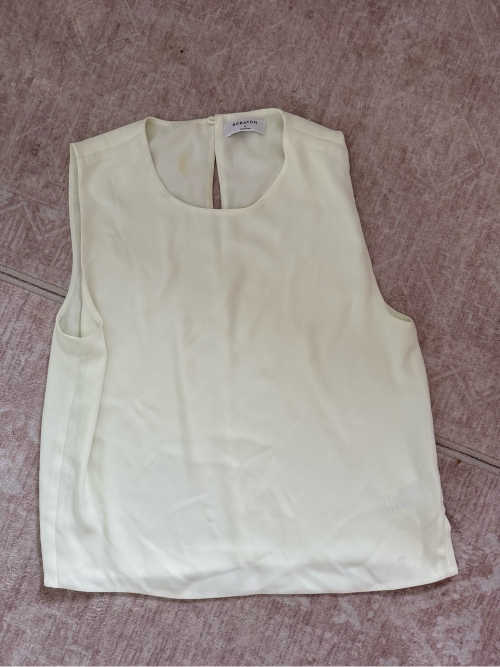 Babaton Light Cream Sleeveless Camisole